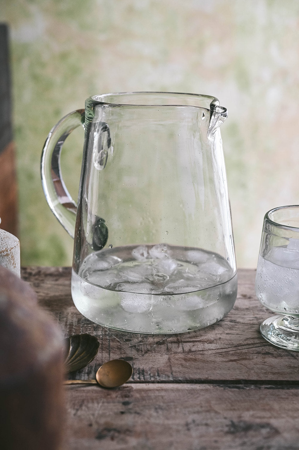 Handblown Glass Pitcher
