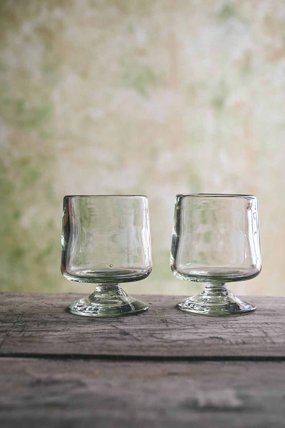 Handblown Short Stemmed Glass Set