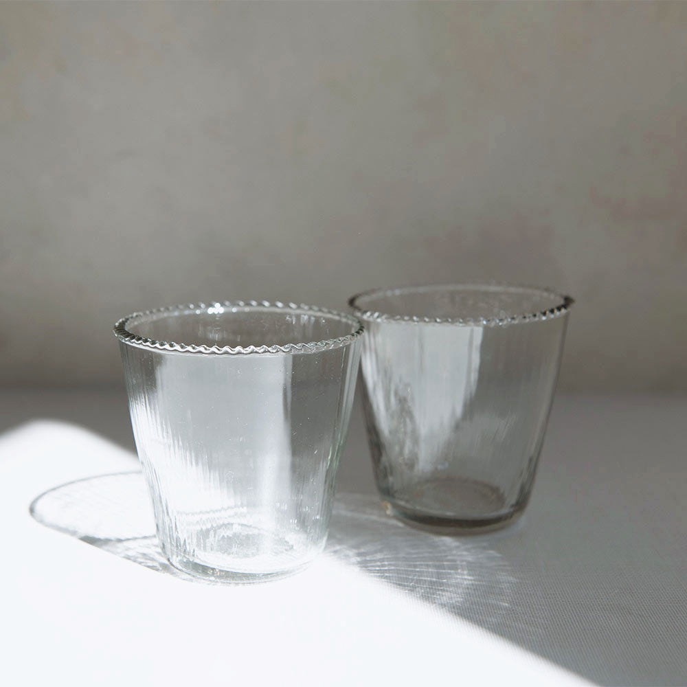 Handcrafted Ribbed Glass Set