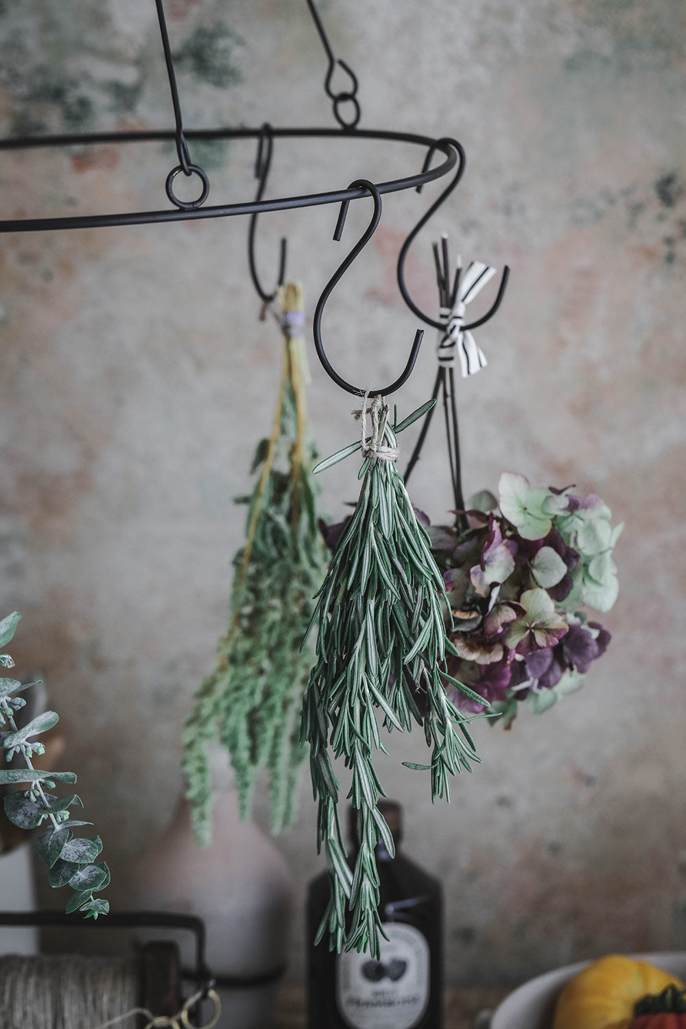 Hanging Iron Herb Rack