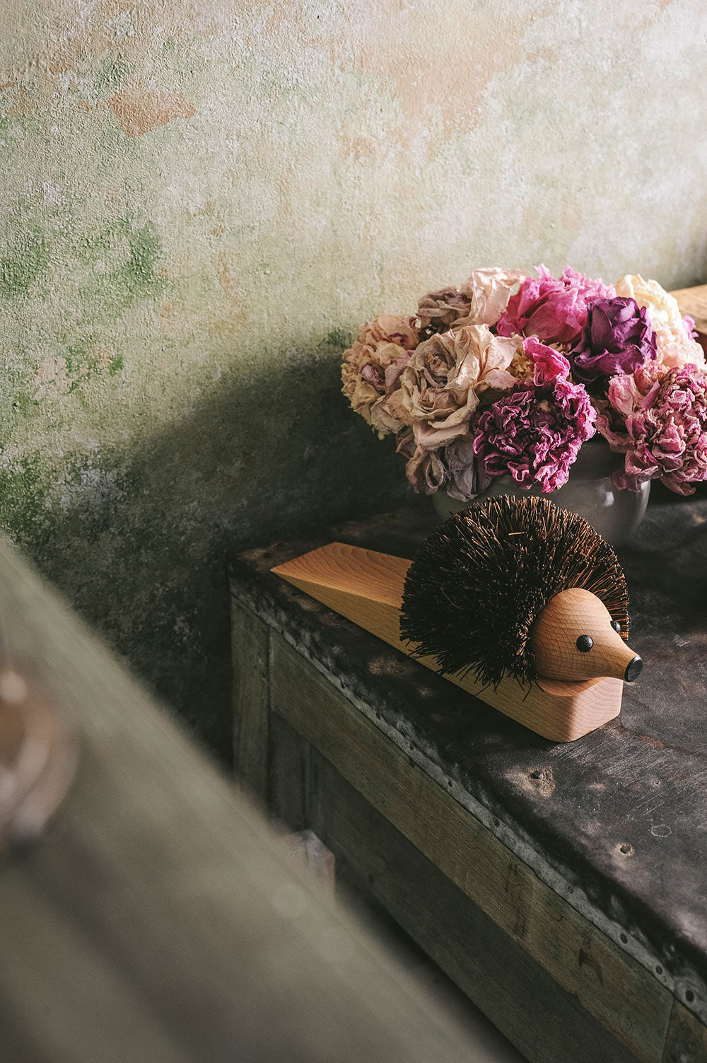 Hedgehog Wooden Door Stopper