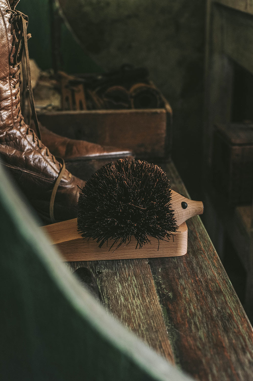 Hedgehog Wooden Door Stopper