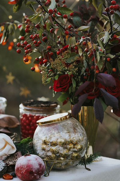 Hand-blown Glass Storage Jar