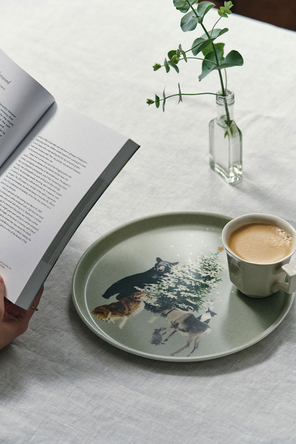 Linen Coated Winter Tray