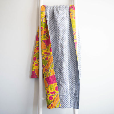 One-of-a-kind Kantha Quilt - KT5657