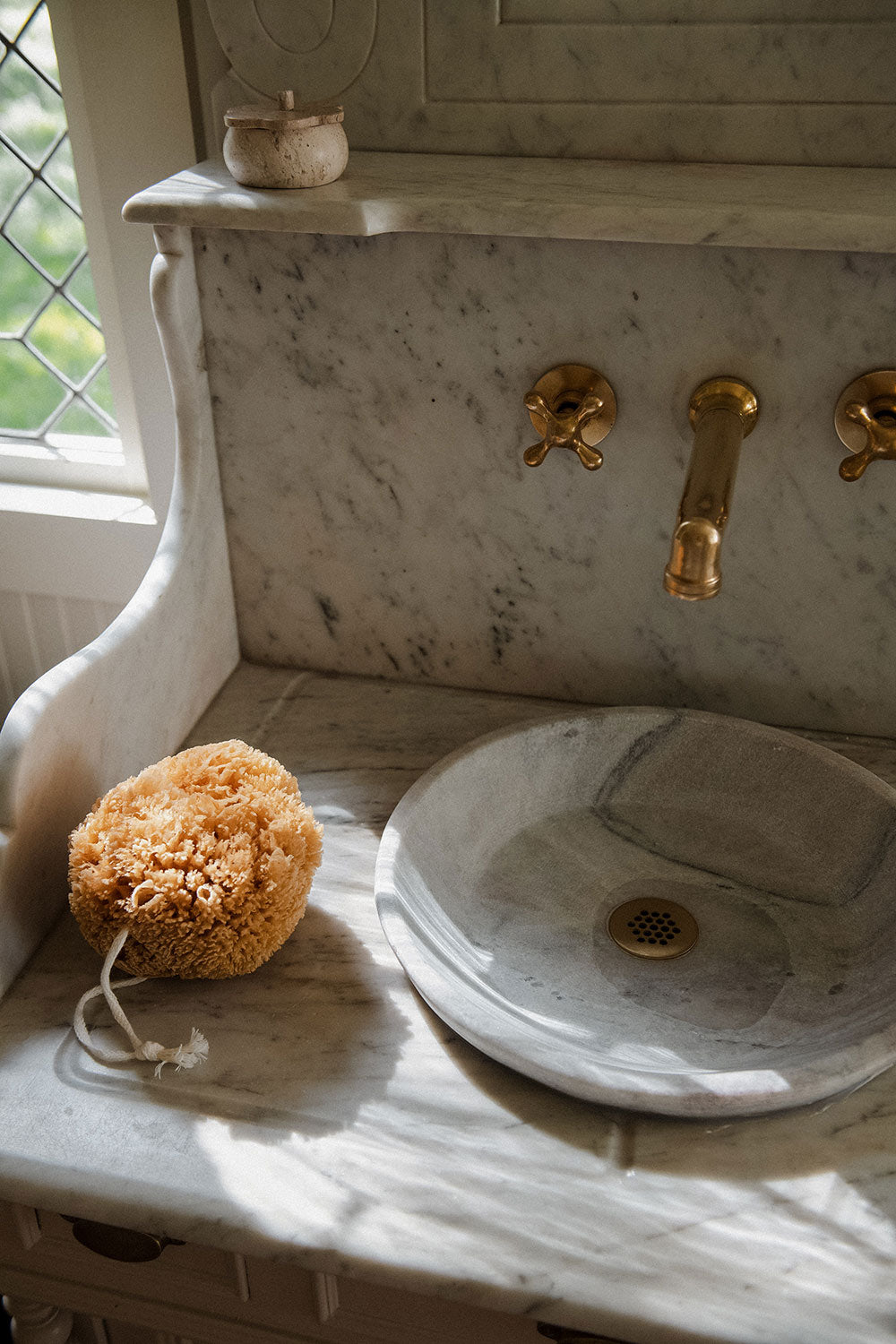 Large Hanging Natural Sea Sponge