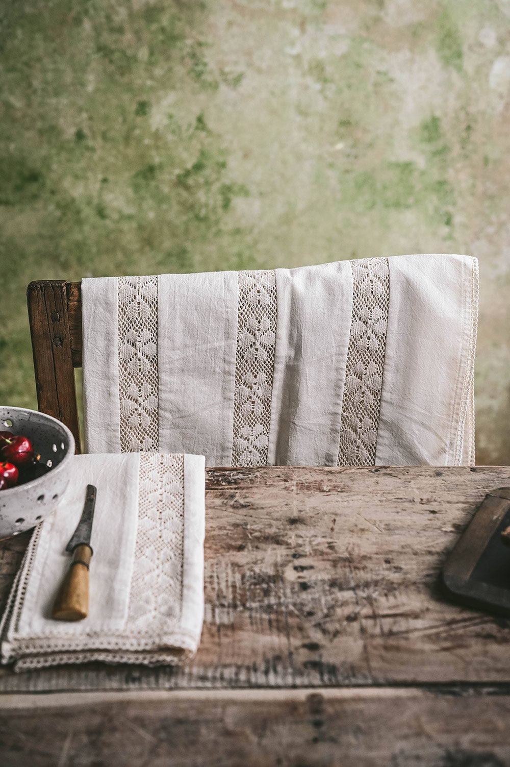 Lightweight Lace Cotton Kitchen Textiles