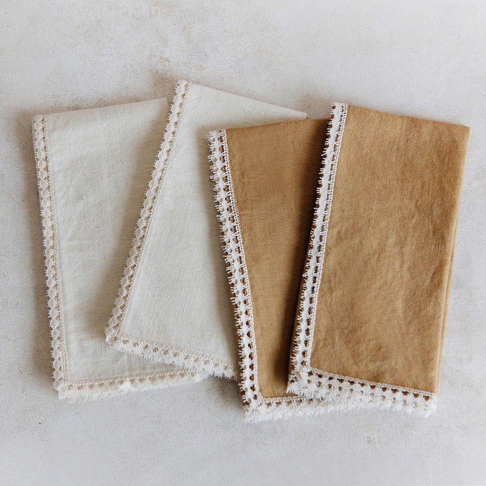 Linen & Lace Napkin Set