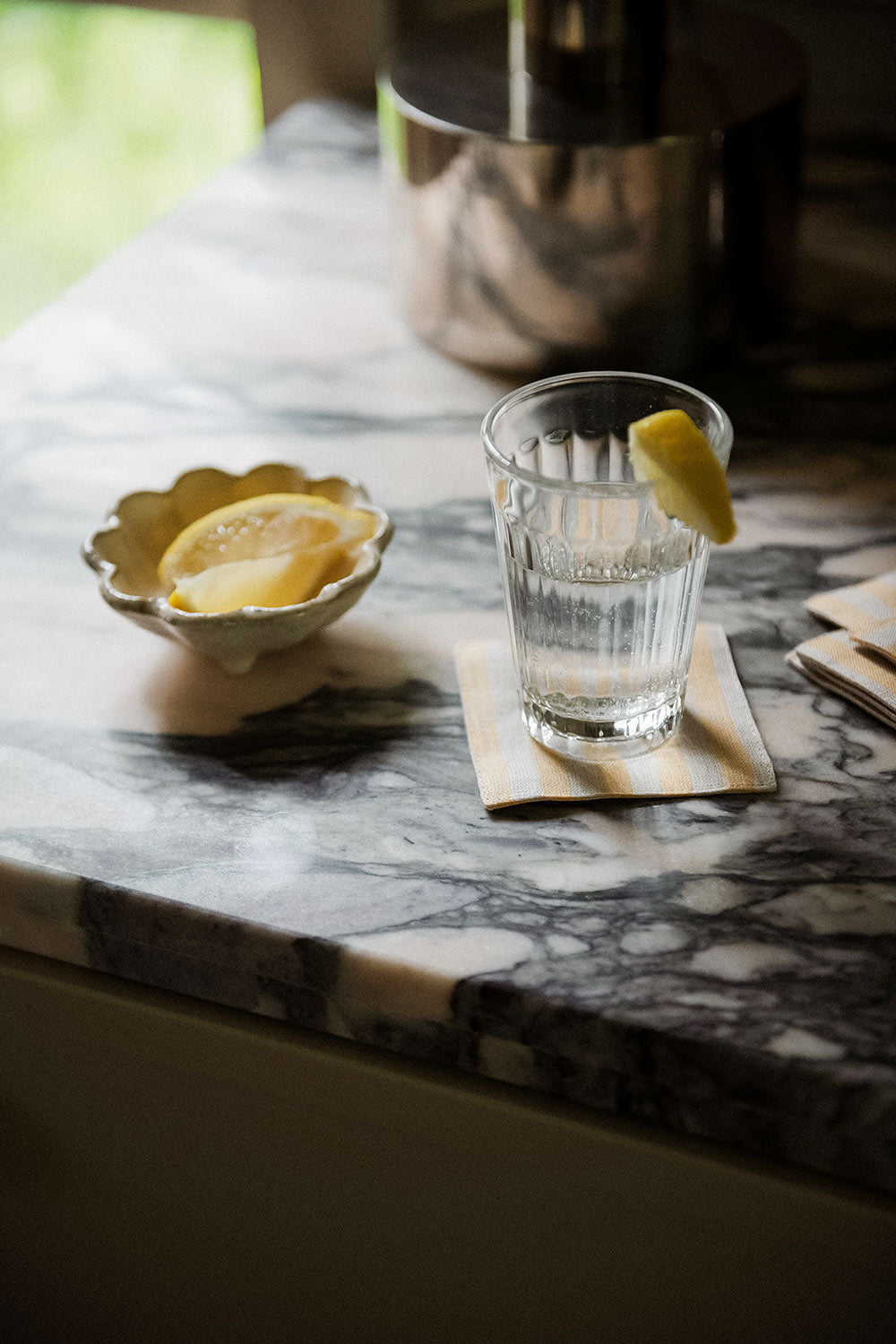 Petite Footed Ceramic Petal Bowl