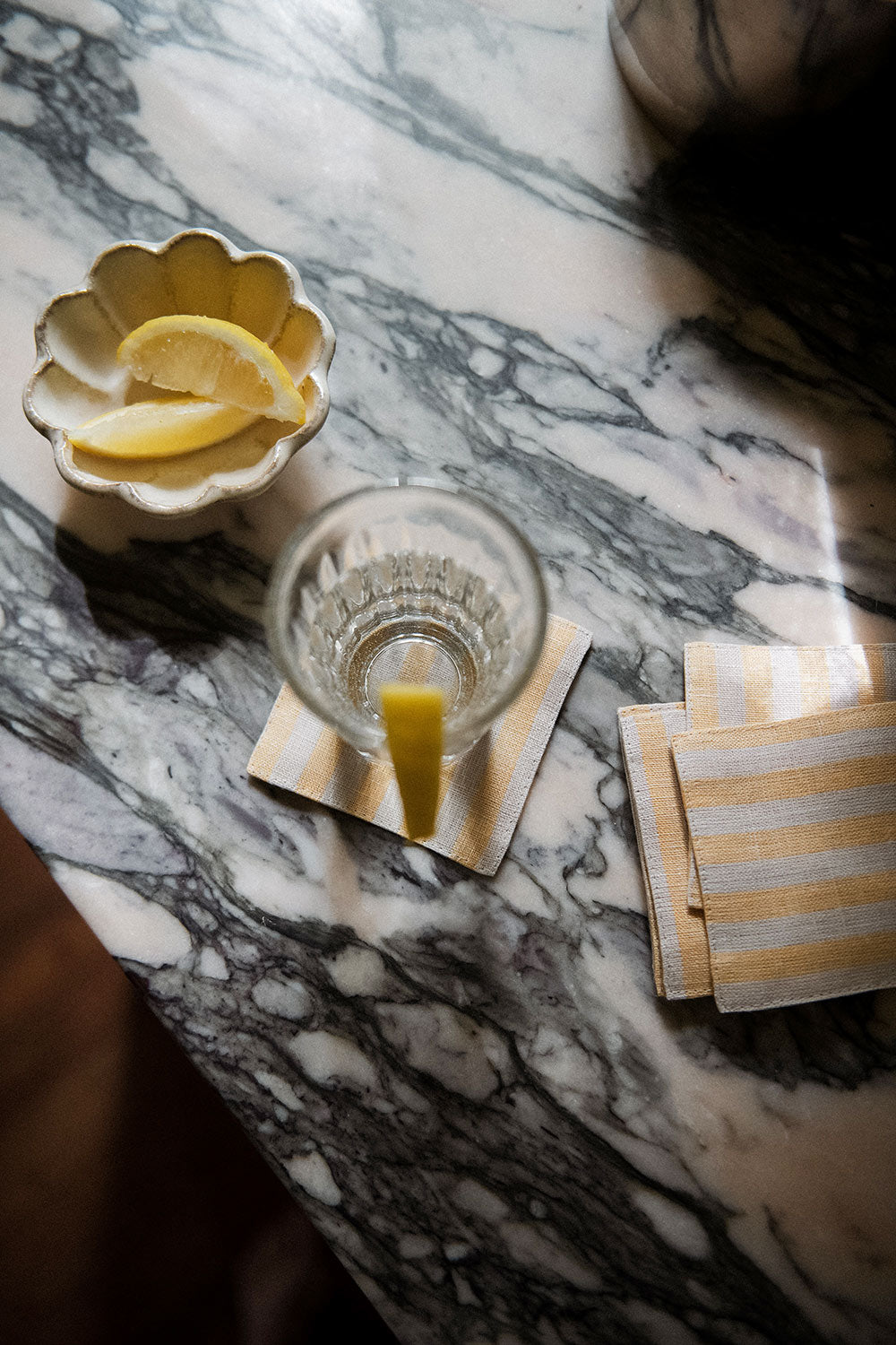 Petite Footed Ceramic Petal Bowl