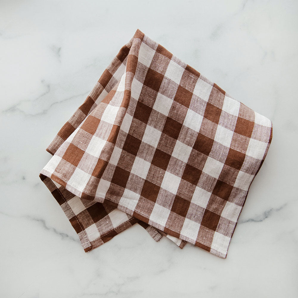 Gingham Linen Napkin Set