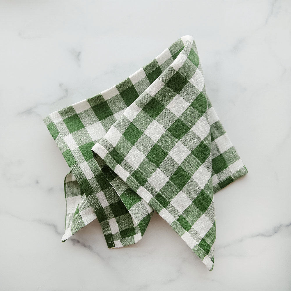 Gingham Linen Napkin Set