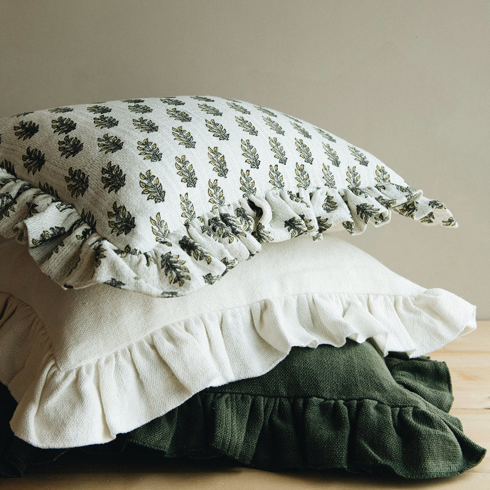 Heavyweight Linen Pillow Cover - Cream