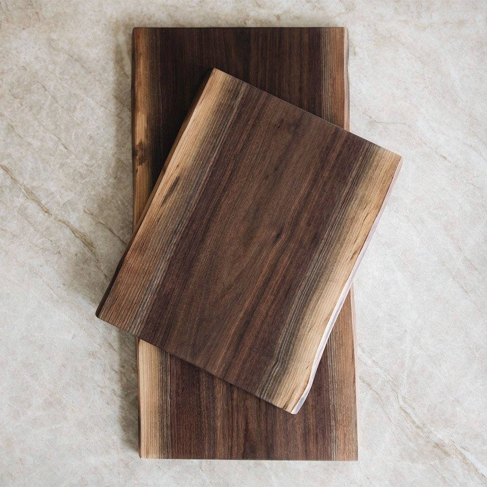 Roan Iris Live Edge Walnut Cutting Board