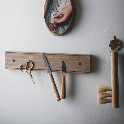 Oak Magnetic Knife Rack