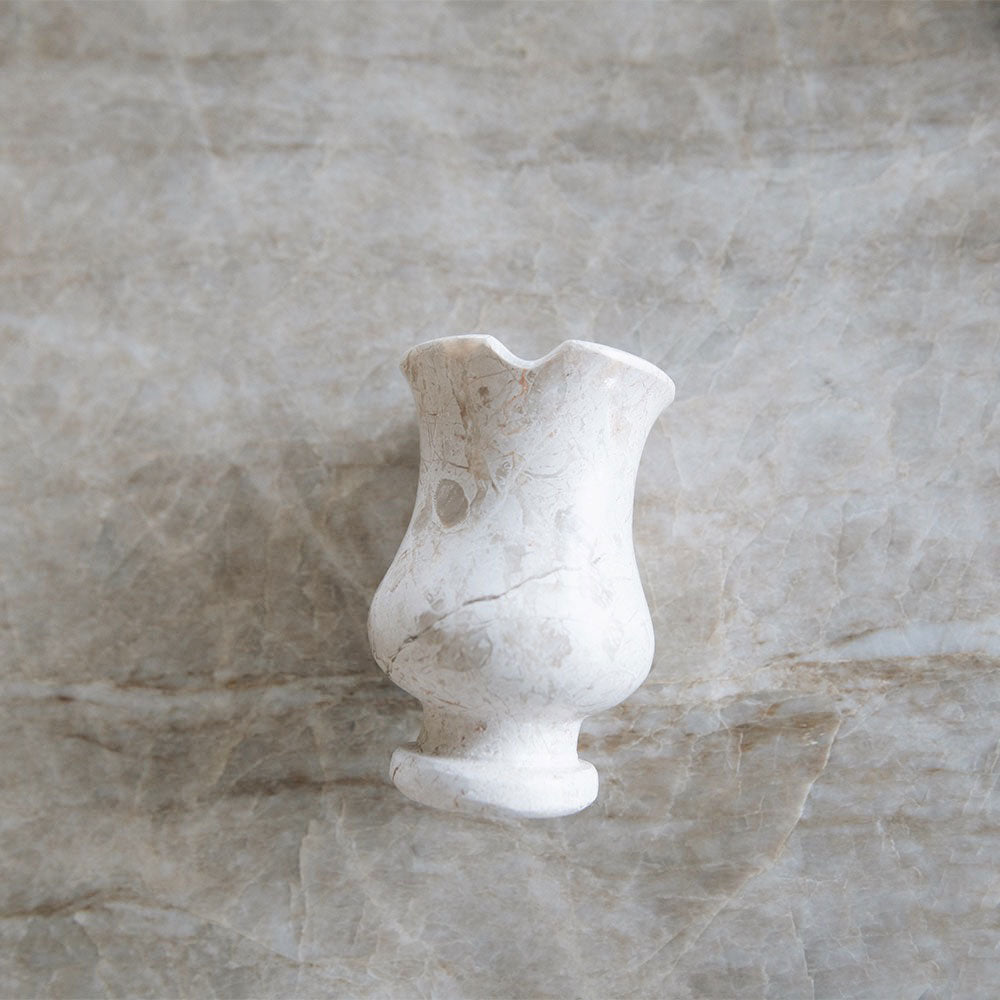 Petite Marble Tulip Vase