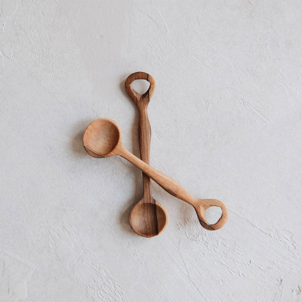 Mini Wooden Spice Spoon Set