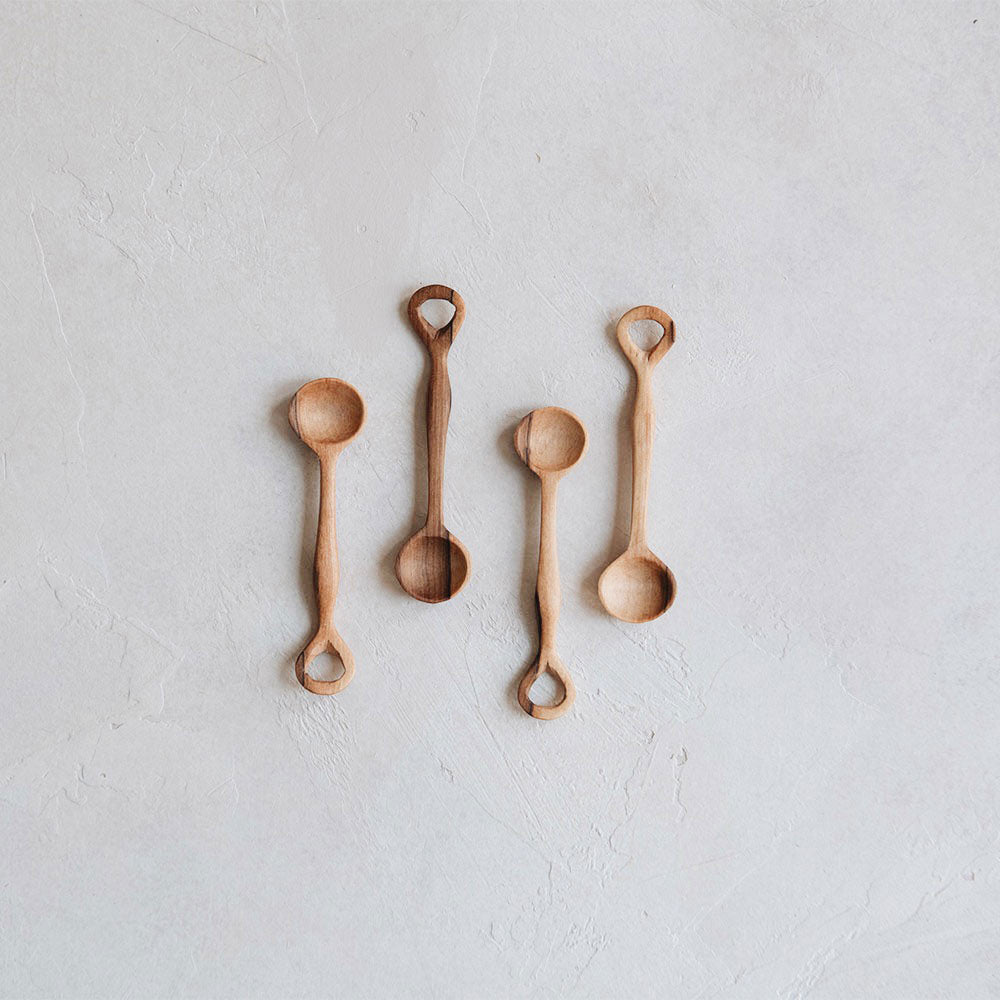 Mini Wooden Spice Spoon Set