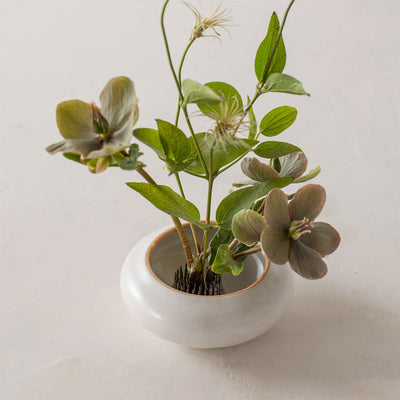 Minimal Ceramic Ikebana Vase