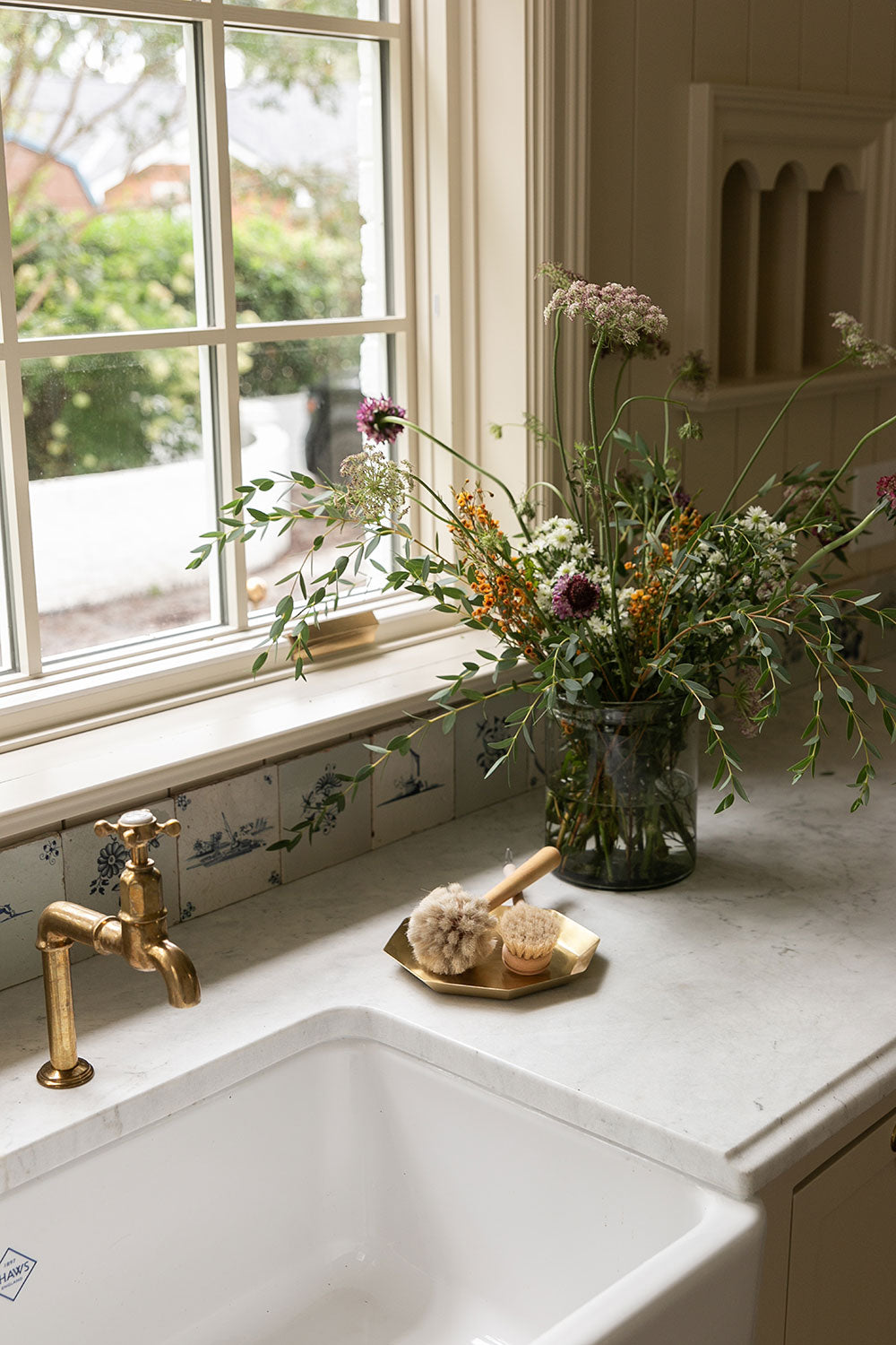 Octagon Brass Tray