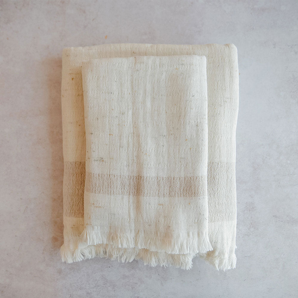 Muslin Cotton Towel - Oat