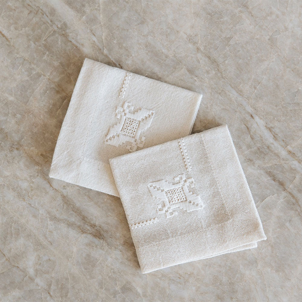 Handcrafted Needlework Napkin Set