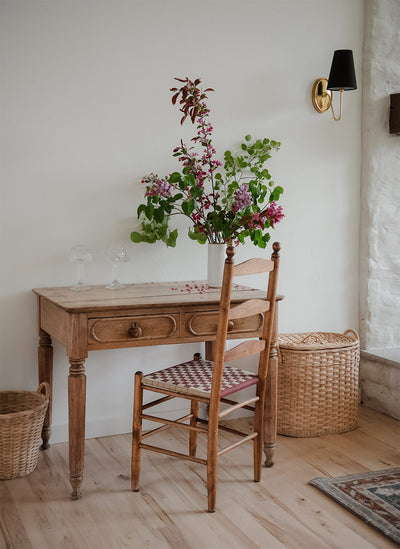 Handwoven Round Floor Basket