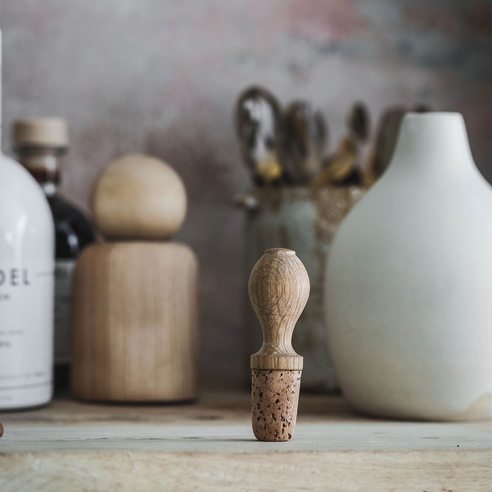 Oak Bottle Stopper