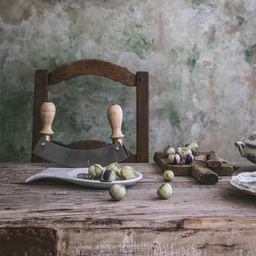 Oversized Marble Spoon Rest - Light