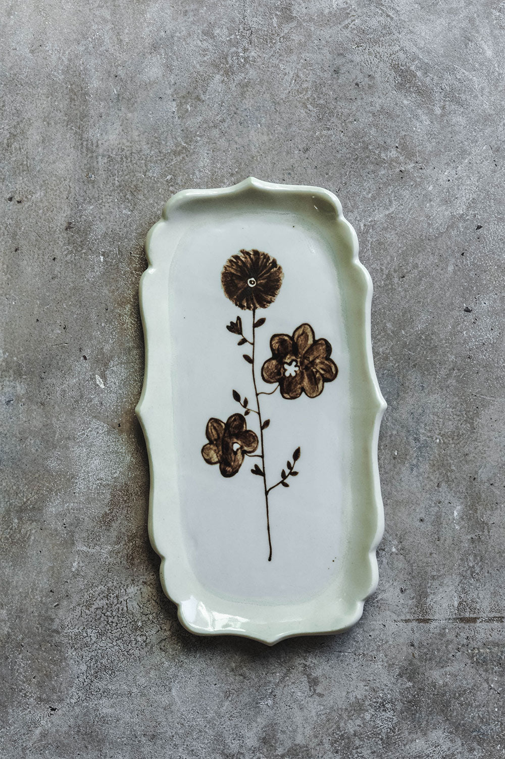 Hand-painted Posy Tray No. 6
