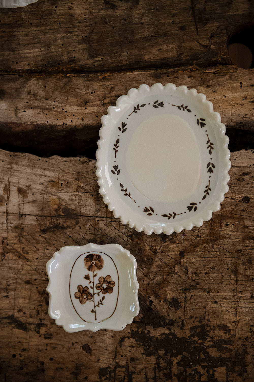 Hand-painted Posy Tray No. 7