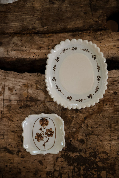 Hand-painted Posy Tray No. 5