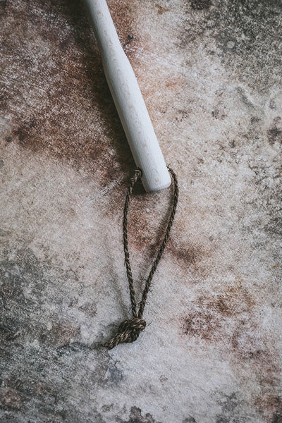 Palm Fiber Bottle Brush with Handle