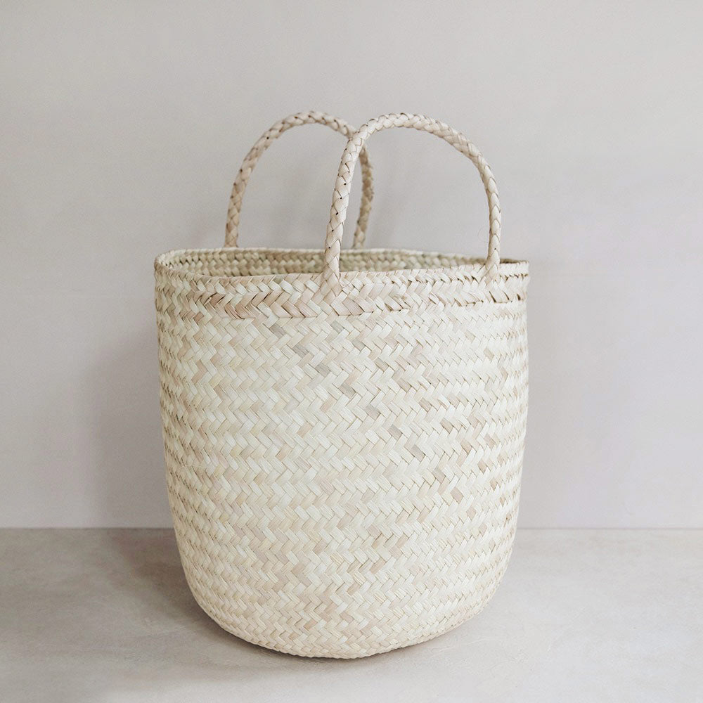 Handwoven Palm Leaf Shopper