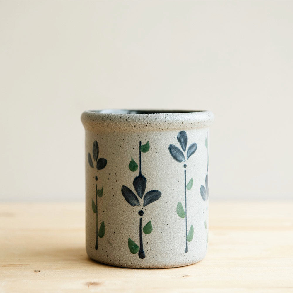 Ceramic Bloom Candle Crock