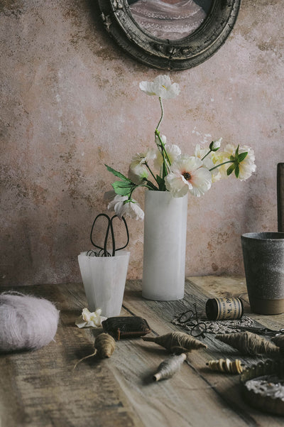 Tall Alabaster Vase