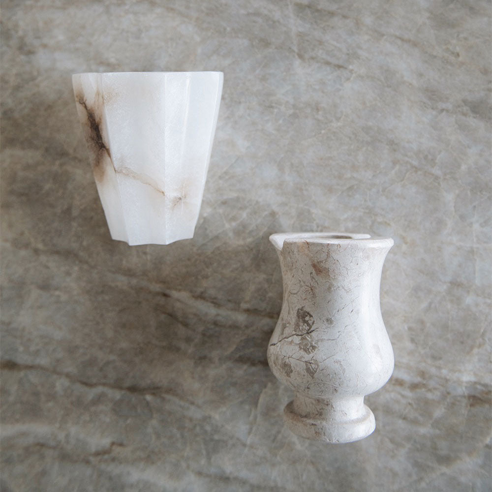Fluted Alabaster Vessel
