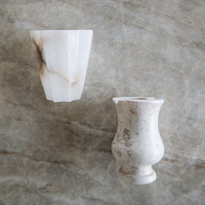 Fluted Alabaster Vessel