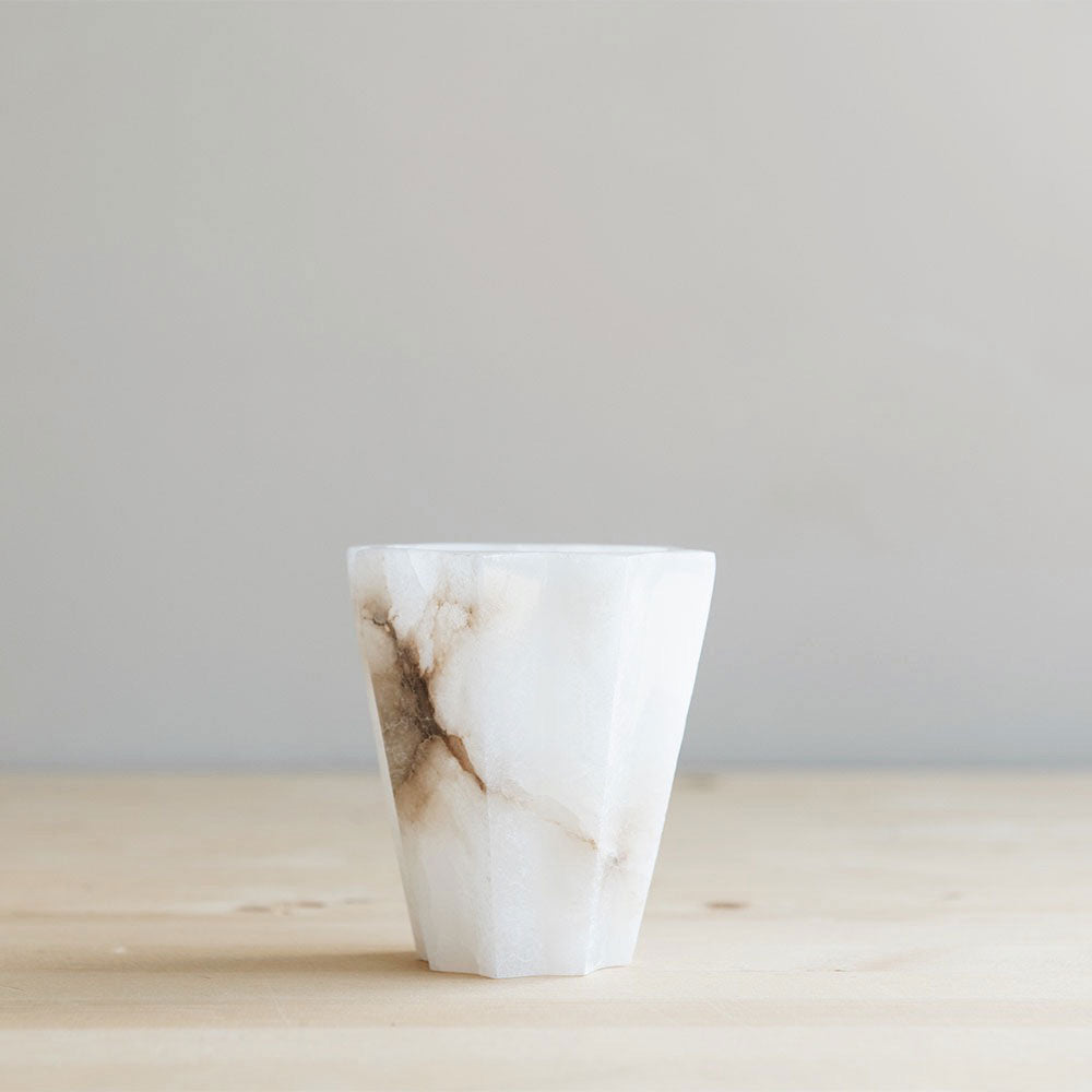 Fluted Alabaster Vessel