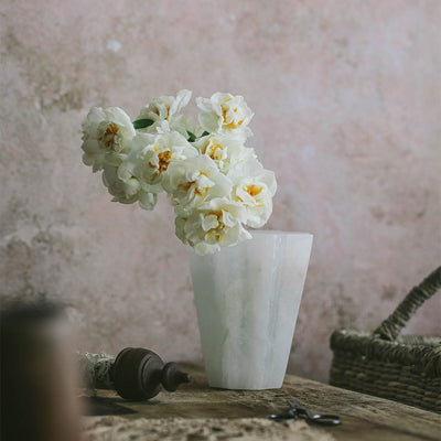 Fluted Alabaster Vessel