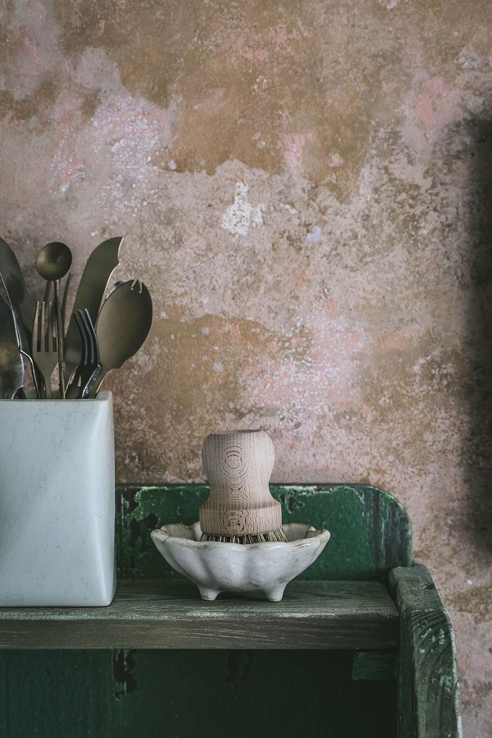 Petite Footed Ceramic Petal Bowl