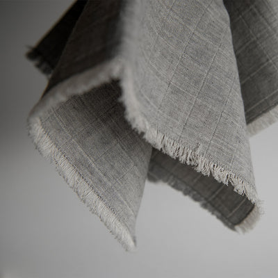 Pointelle Lace Napkin Set - Grey