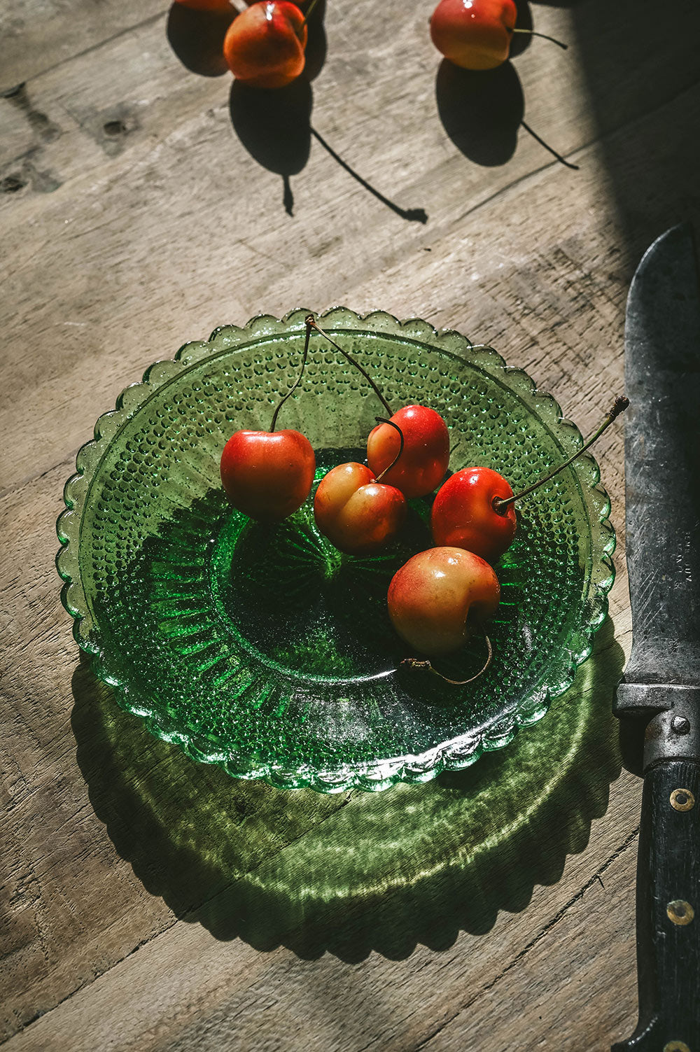 Hand-Pressed Recycled Glass Plate
