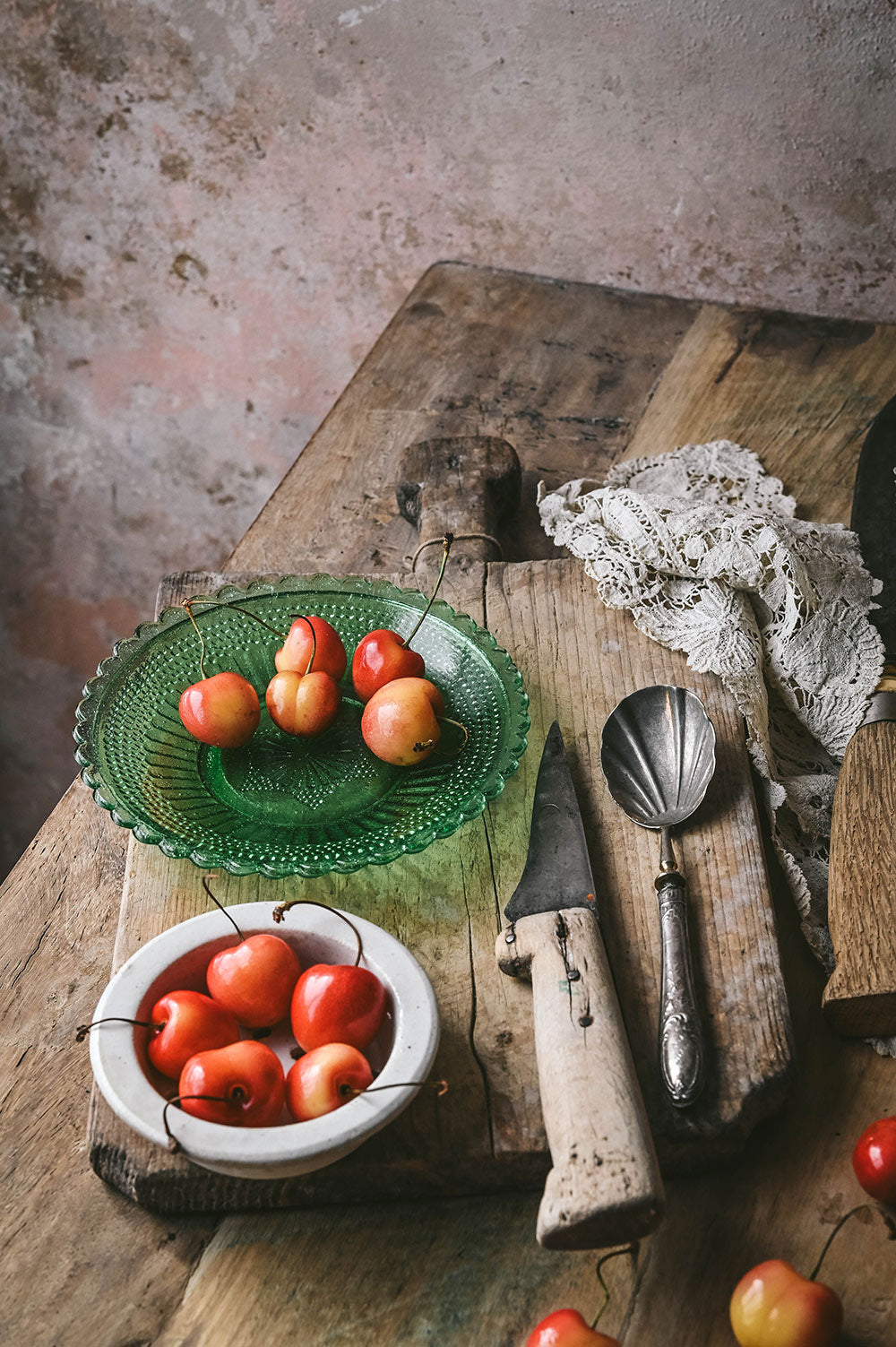 Hand-Pressed Recycled Glass Plate