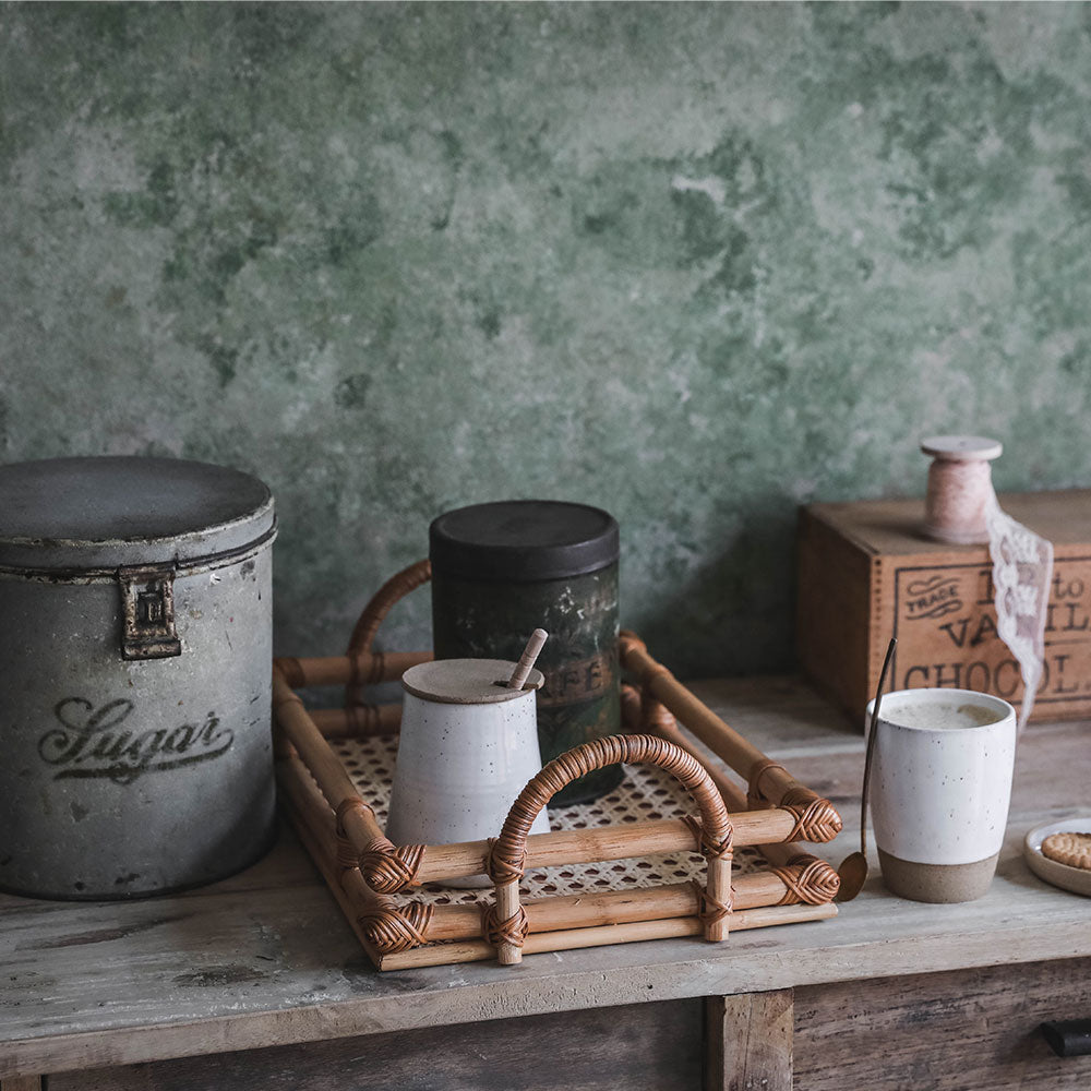 Rattan Tray with Handles