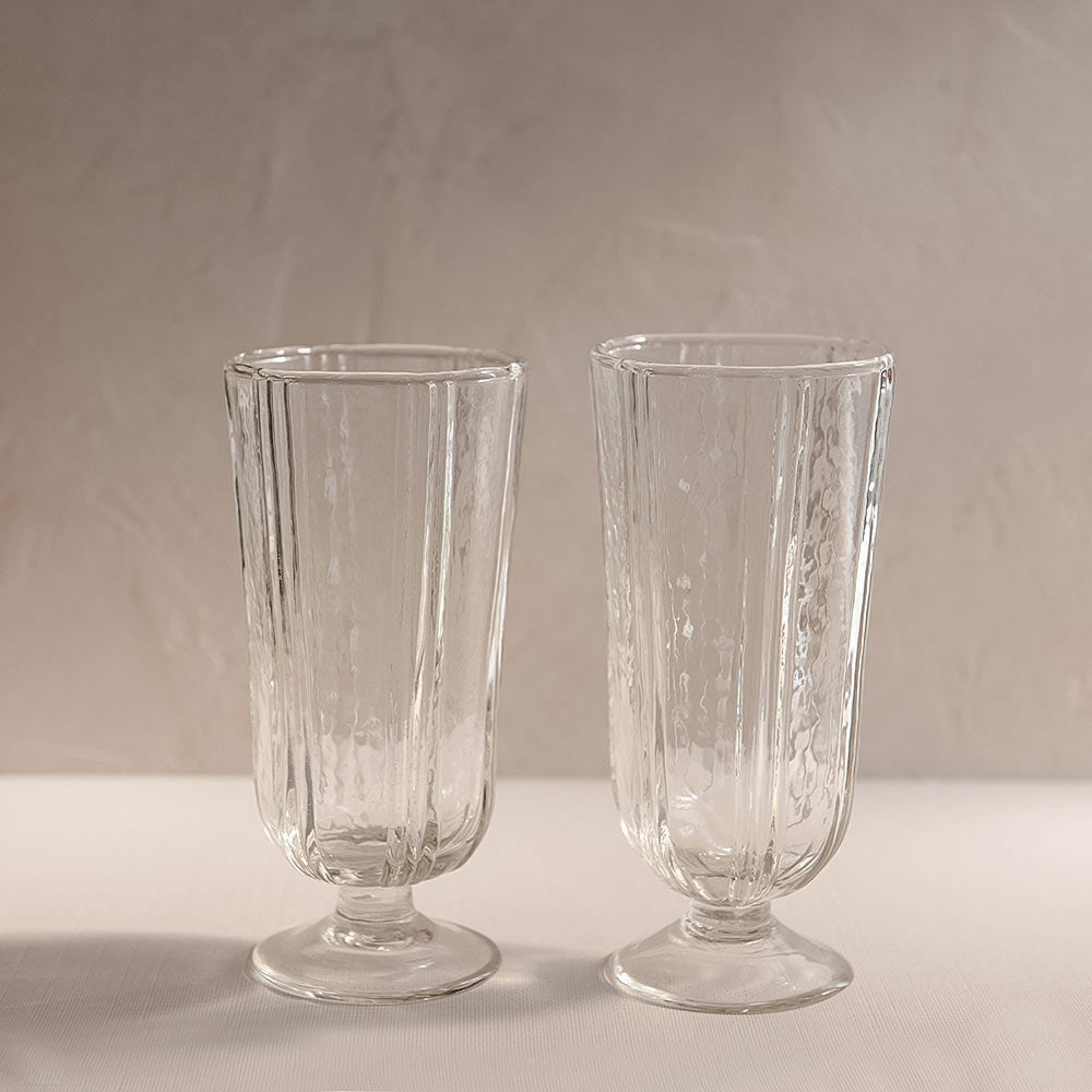 Ripple Ridge Water Glass