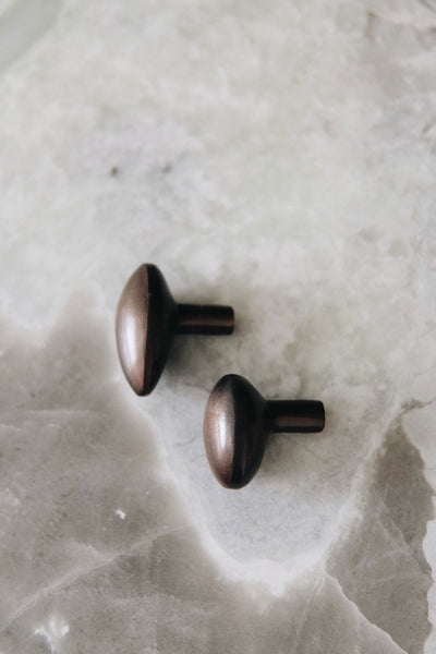 Roan Iris Blackened Bronze Knob