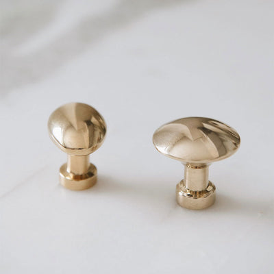 Roan Iris Unlacquered Brass Knob