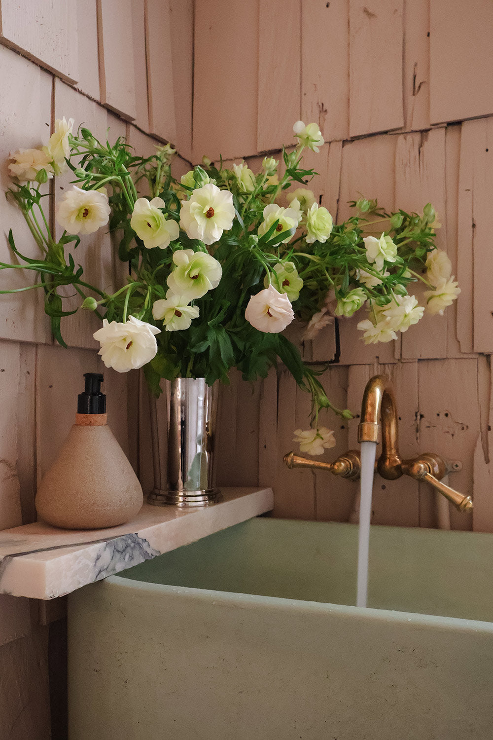 Roan Iris Tall Bitterroot Vase