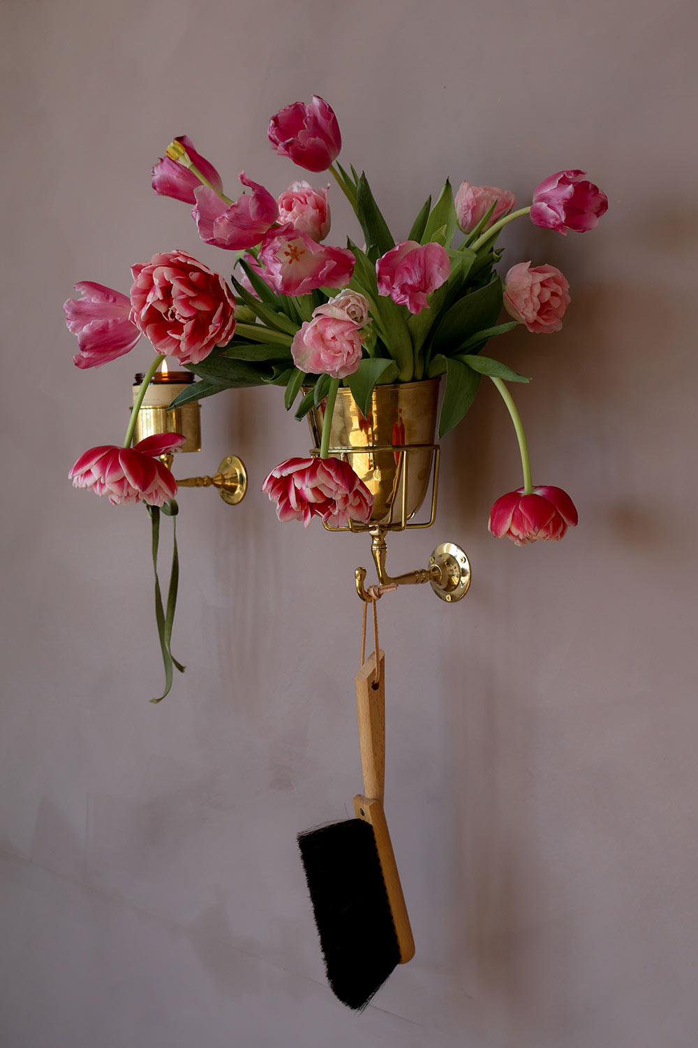 Roan Iris Opal Wall Vessel